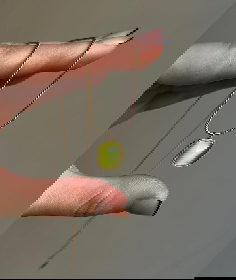 Natural stone necklace 💚 Preview Image