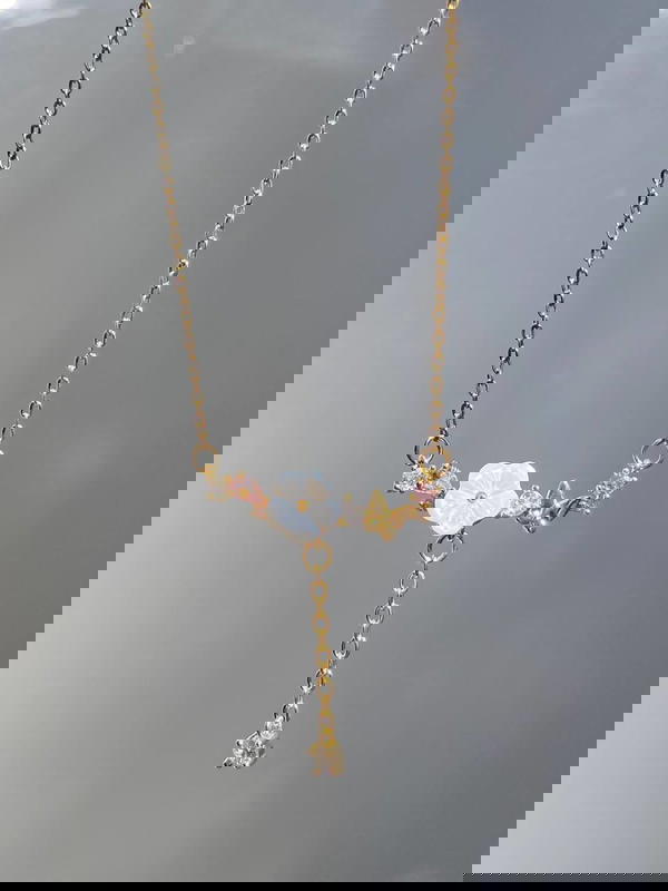 Butterfly necklace GOLD &SILVER 🦋⃟ Image 2 Preview