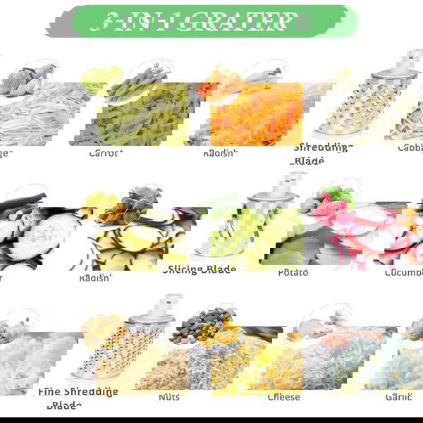 قطاعة خضروات يدوية Image 7 Preview