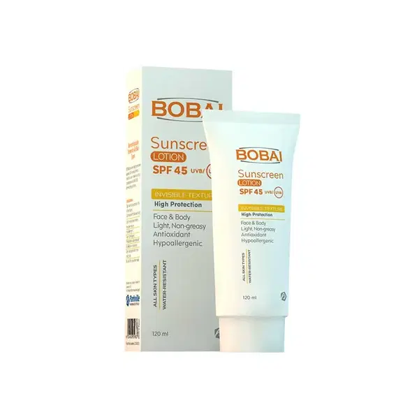بوباي صن سكرين لوشن SPF45 لجميع أنواع البشرة | 120 مل Image 1 Preview