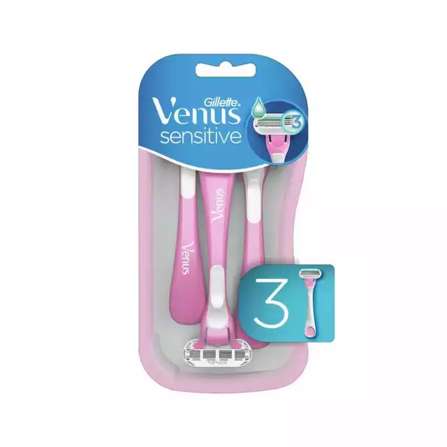Gillette Venus Sensitive Women'S Disposable Razors, 3 Pack Preview Image