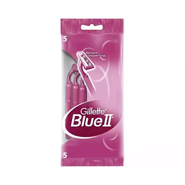 Gillette blue ii plus disposable razor for women - 5 pieces Preview Image