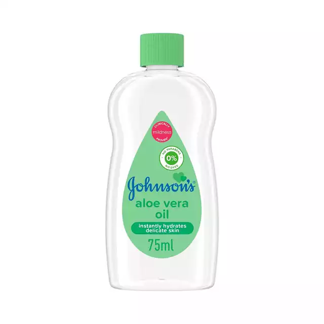 JOHNSON’S Baby Oil, Aloe Vera 75ML Preview Image