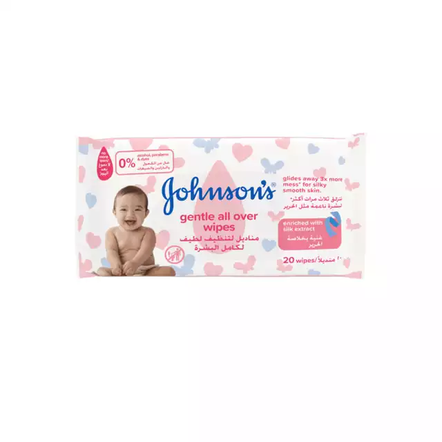 Johnson's gentle all over wipes 72 Preview Image