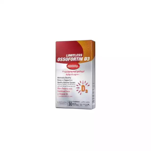 Limitless Ossofortin D3 5000IU 30Tab Preview Image