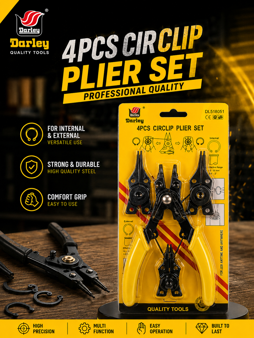 circlip plier set 4pcs Preview Image