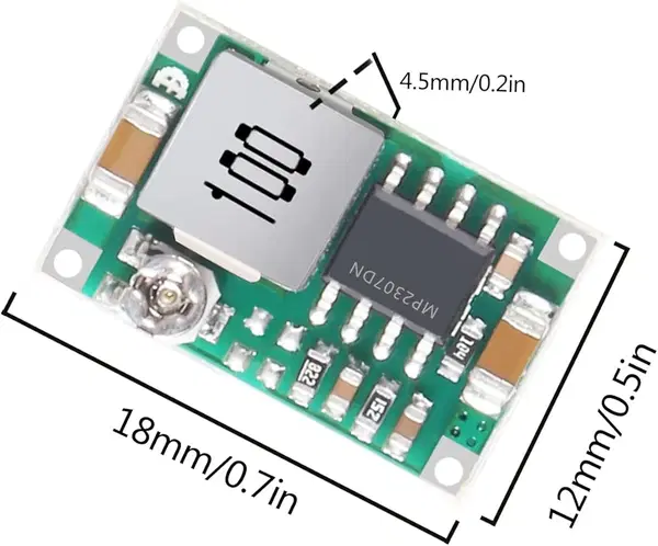 Mini 360 3A DC Power Regulator 4.75V-23V to 1V-17V Adjustable Power Supply Unit for RC Airplanes Image 2 Preview