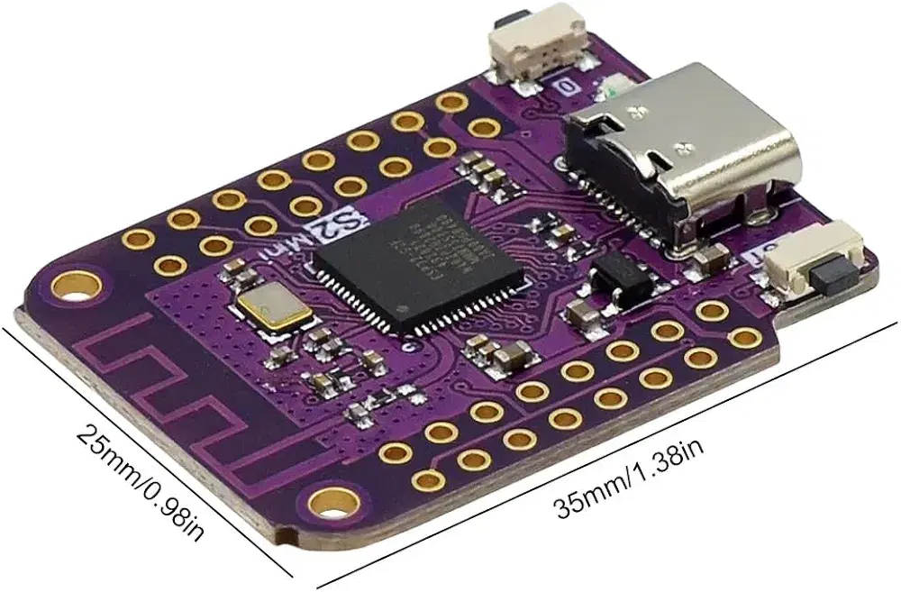 Mini WiFi Board ESP32 S2 ESP32-S2FN4R2 4MB Flash 2MB PSRAM MicroPython Compatible with Arduino Preview Image