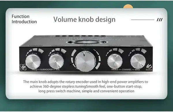 لوحة مكبر الصوت XY-S350H للتحكم عبر التطبيق، بقدرة 220 واط × 2 + 350 واط، TPA3251D2، ثنائية القناة 2.1، متوافقة مع بلوتوث، بطاقة صوت 5.1 + AUX + USB Image 1 Preview
