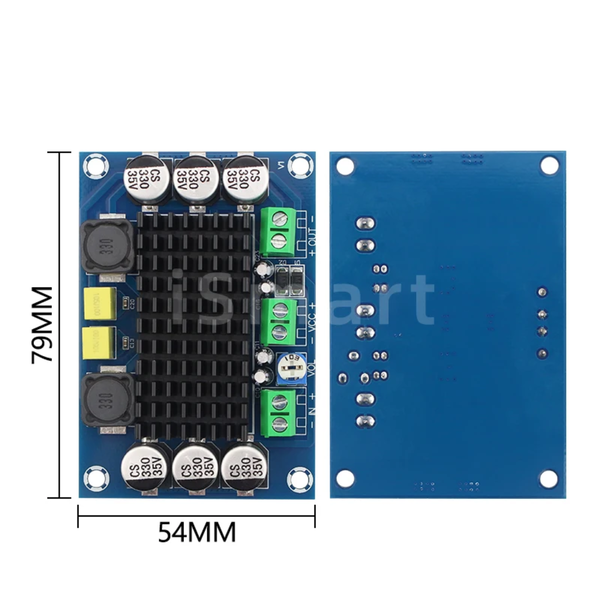 لوحة مكبر صوت رقمي ستيريو ثنائي القناة عالي الطاقة XH-M542 TPA3116 بقدرة 1x100 واط  Image 2 Preview
