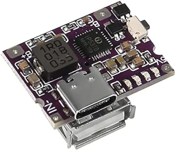 محول طاقة معزز من النوع C USB 5 فولت 3.1 أمبير، وحدة رفع الطاقة IP5310، ملحقات بنك الطاقة المحمول مع مؤشر LED للتشغيل Image 5 Preview