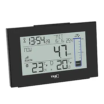 مقياس نسبة المطر لاسلكي للحديقة مزود بنظام تصريف ذاتي Image 3 Preview