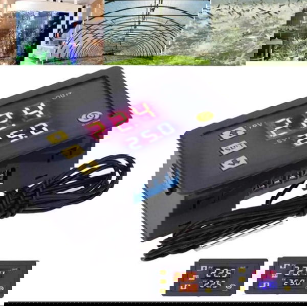 متحكم درجات الحرارة ( ثرموستات الكتروني )   12v 120w  Image 1 Preview