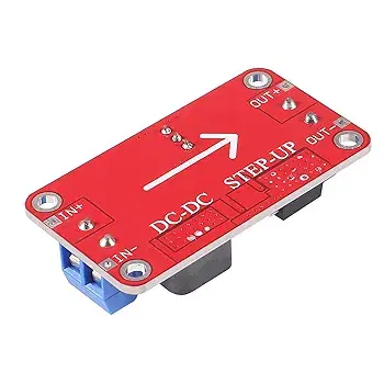 وحدة زيادة الطاقة XL6019 5A من كيو سي كان، قابلة للتعديل تيار مستمر 3.3-35 فولت الى 5 فولت 6 فولت 9 فولت 12 فولت 24 فولت، وحدة تعزيز الجهد الكهربائي Image 5 Preview