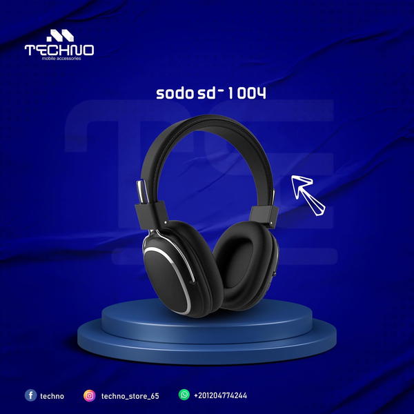  headphone sodo 1004 black  Image 1 Preview