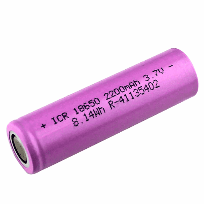 18650 2200mAh 3.7v Cylinder Battery (Any Colour) Preview Image