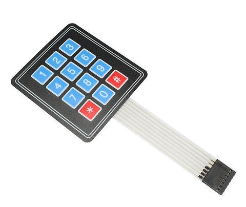 3X4 12 Keys Matrix Array Membrane Switch Keypad Preview Image