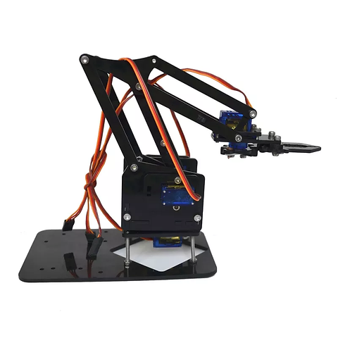 4 DOF Acrylic Mechanical Robot Arm Manipulator Claw for Arduino Maker Learners Preview Image