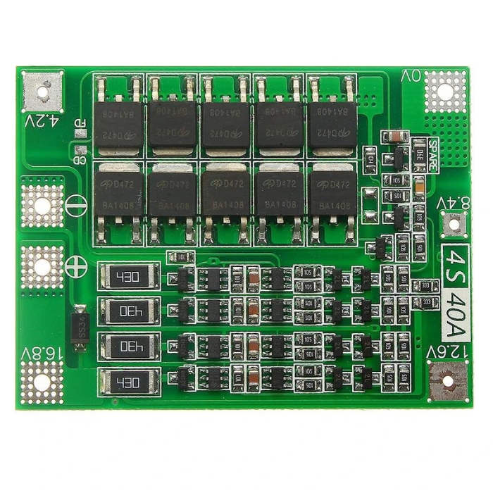 4S 6A 16V 18650 Li-ion BMS PCM Preview Image