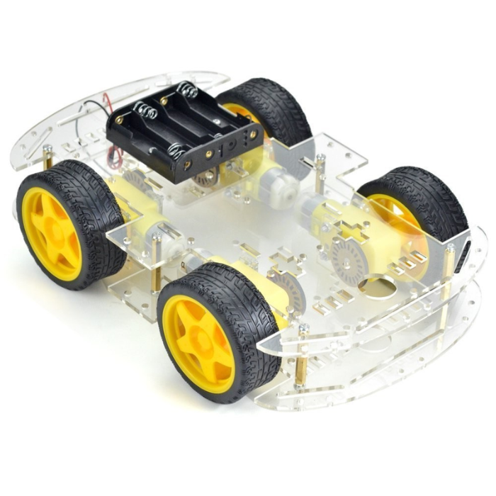 4WD Four Wheel Drive Kit - A Smart Robot Car with Chassis Preview Image