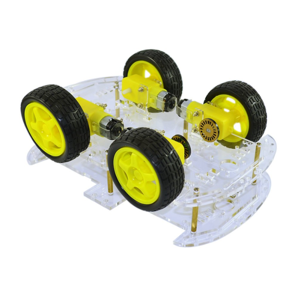 4WD Four Wheel Drive Kit - A Smart Robot Car with Chassis Image 2 Preview