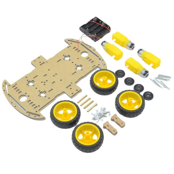 4WD Four Wheel Drive Kit - A Smart Robot Car with Chassis Image 3 Preview