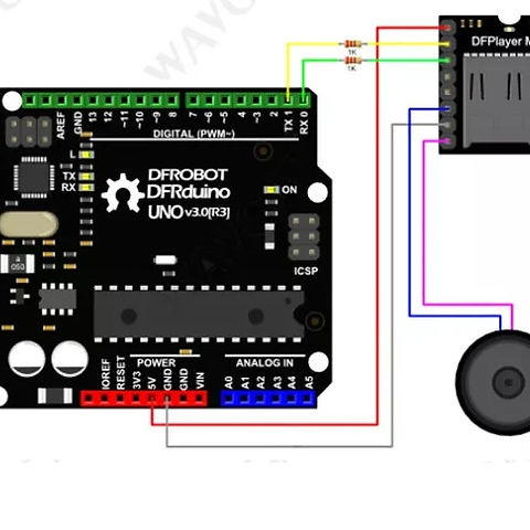 MH2024K MP3 Player Decoder Module Card Reader DFPlayer UART 3.3-5V Image 4 Preview