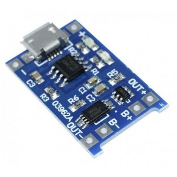 TP4056 1A Li-Ion Battery Charging Protection Module Micro USB Image 2 Preview