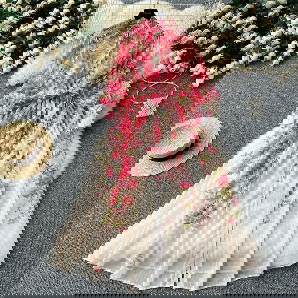 فستان ورد بزراير Image 1 Preview