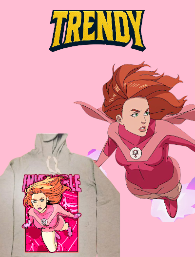 Atom eve gray hoodie Preview Image