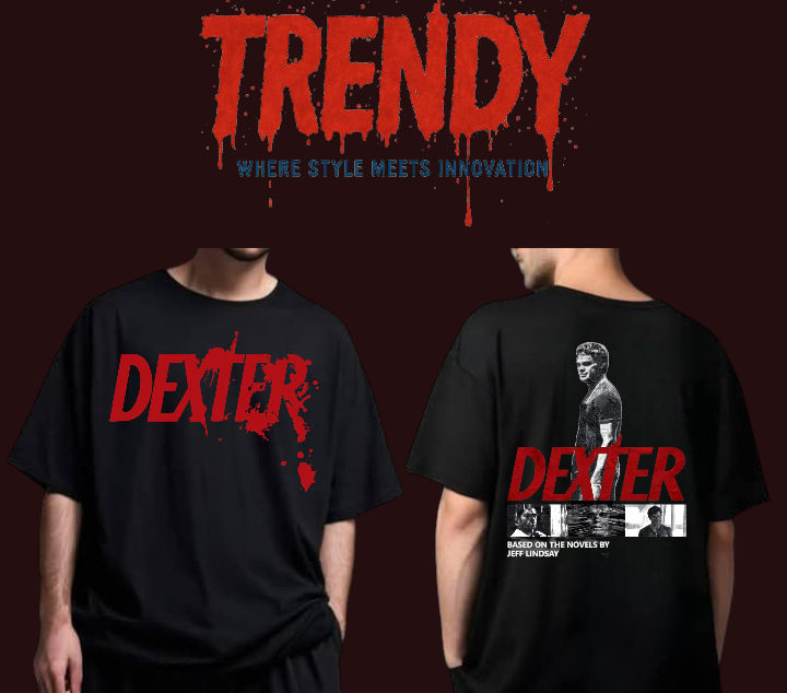 Black dexter tshirt Preview Image