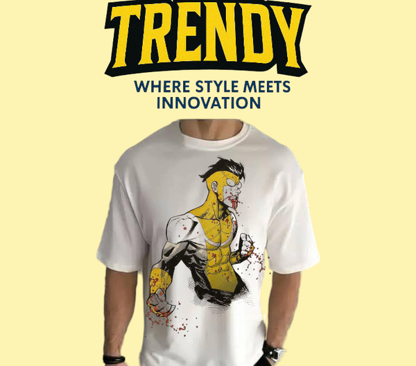 invincible white comic tshirt Image 1 Preview
