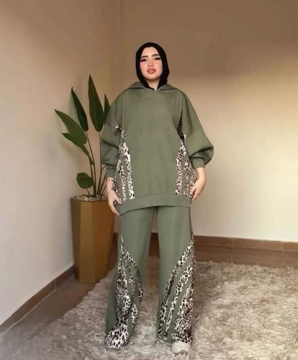 سوت قطعتين مطعّم تايجر Image 3 Preview