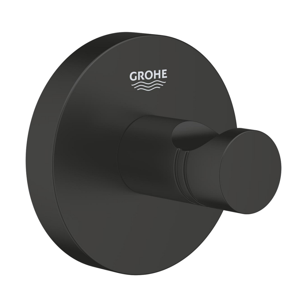 1024602430حامل فوطة دائري جروهي ايسنشيال اسود مطفيGrohe  Preview Image