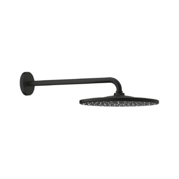 22121KF0طاسة دش31سم بالمخرج جروهى مونو رين شاور اسود مطفيGrohe Image 1 Preview