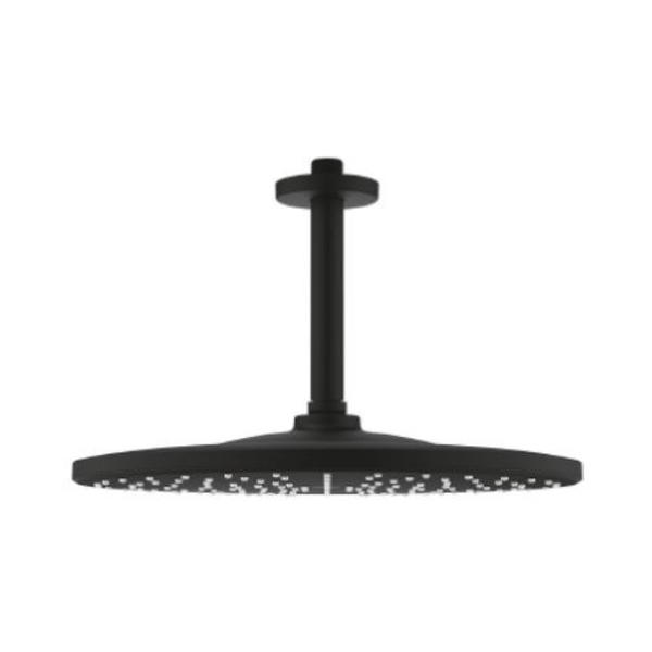 22122KF0طاسة دش31سم بالمخرج جروهى مونو رين شاور اسود مطفي Grohe Image 1 Preview