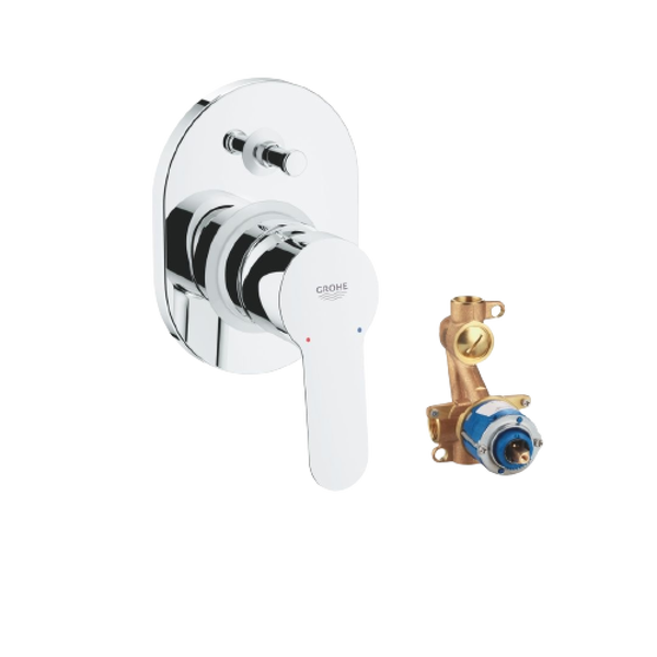 29039000خلاط دفن بمحول بجسم الدفن جروهي باو ايدج كروم Grohe  Image 1 Preview