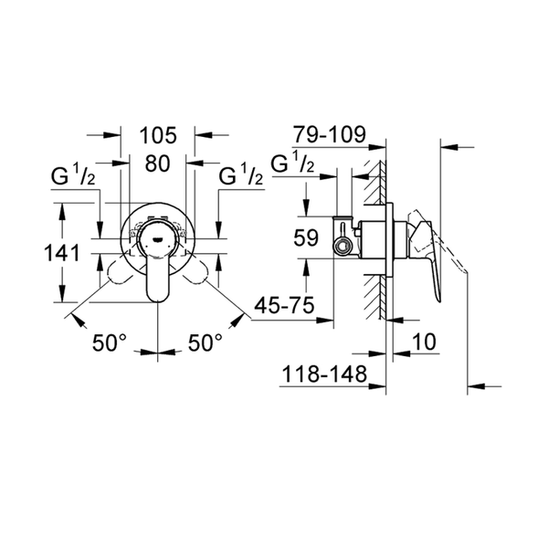 29040000خلاط دفن جروهي باو ايدج كرومGrohe Image 2 Preview