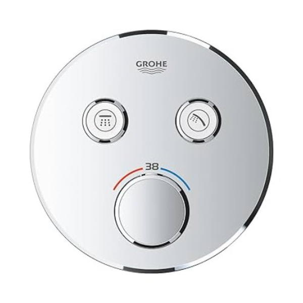 29119000وش خلاط دفن ثنائي جروهي جروثيرم سمارت كنترول كرومGrohe Image 1 Preview