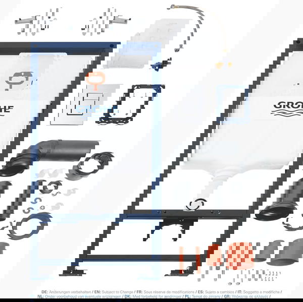 38772001 خزان دفن جروهي شاسيه كامل وش مربع Grohe Image 1 Preview