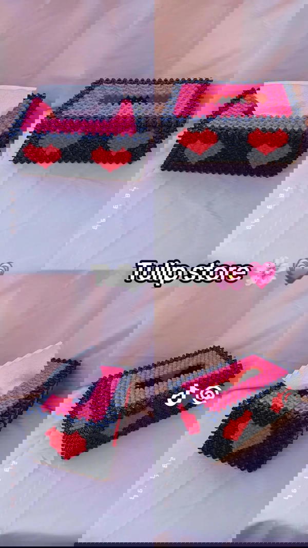 علبه مناديل من خرز Image 2 Preview