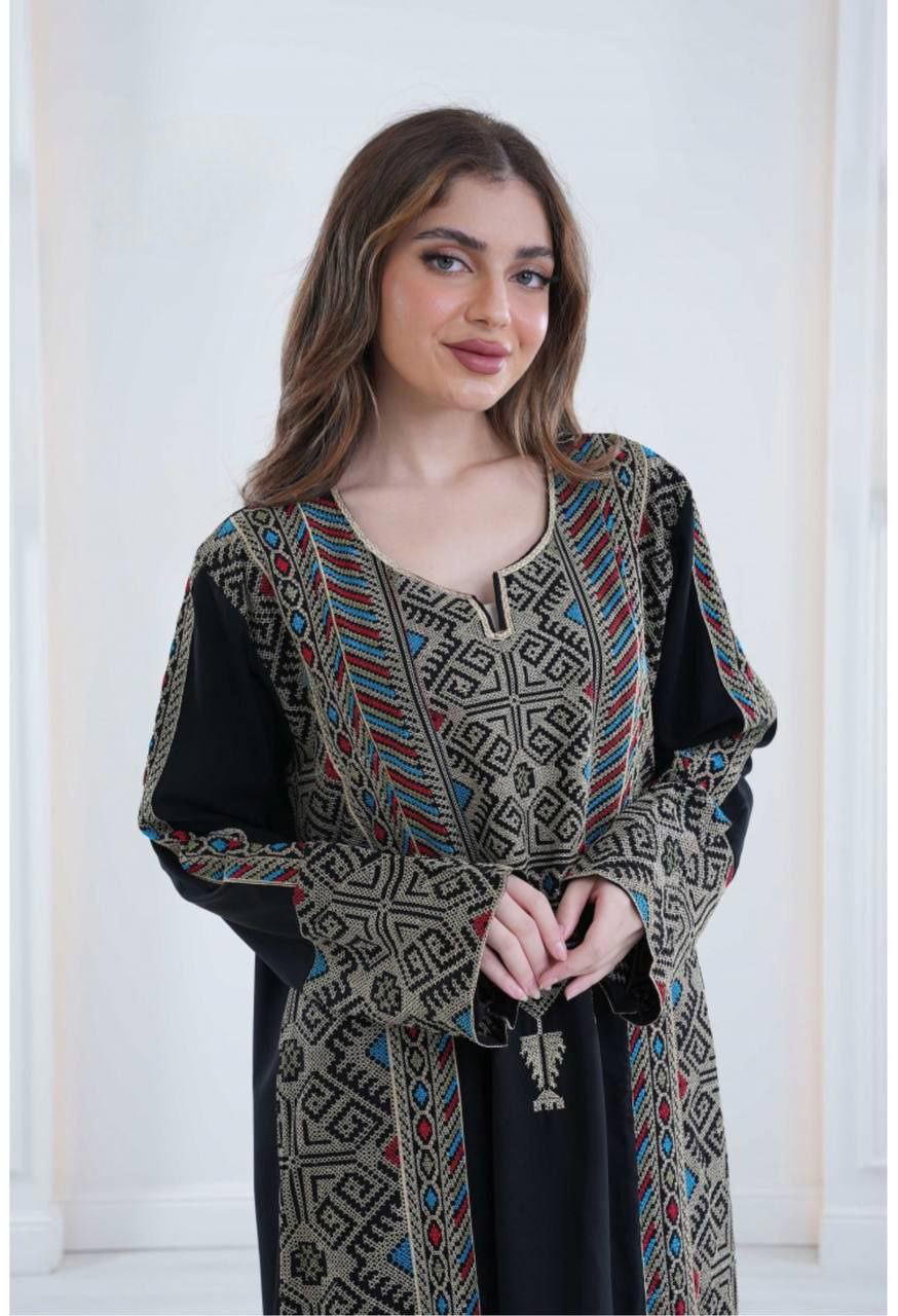عبايه كريب سعودي تطريز Preview Image