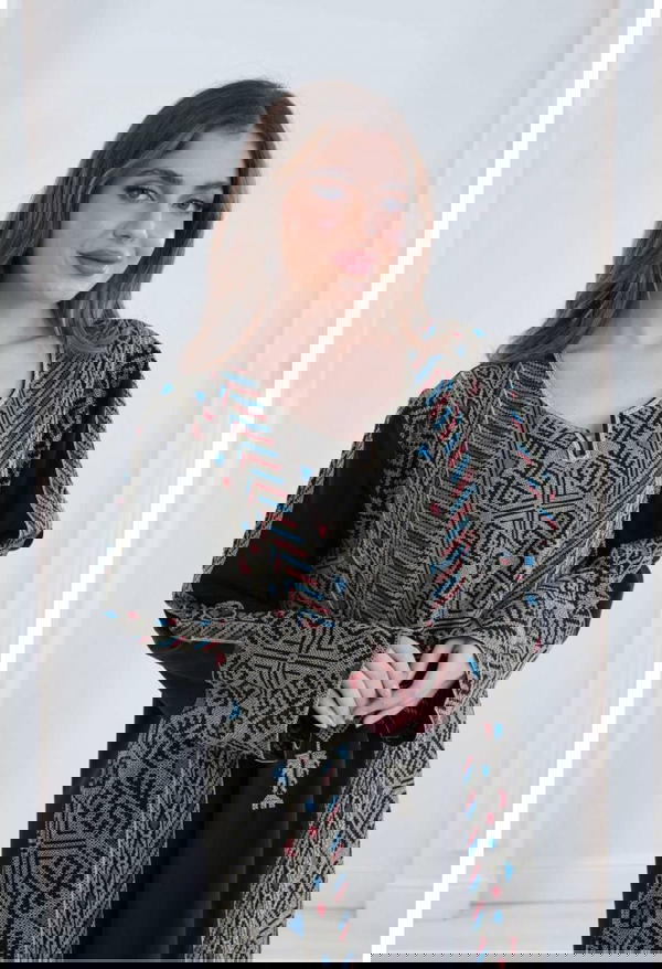 عبايه كريب سعودي تطريز Image 1 Preview