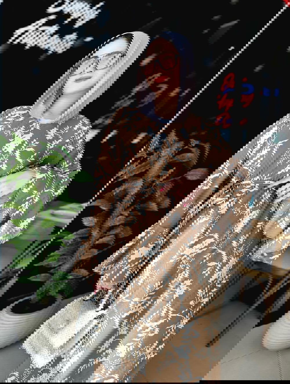 دريس كريب فلاور برينت كم واسع Preview Image