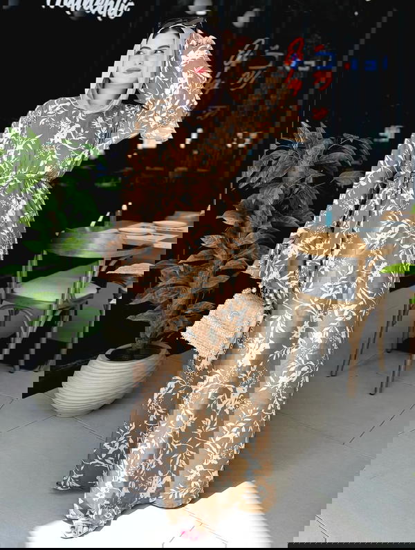 دريس كريب فلاور برينت كم واسع Image 2 Preview