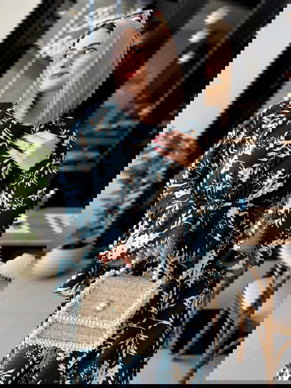 دريس كريب فلاور برينت كم واسع Image 5 Preview