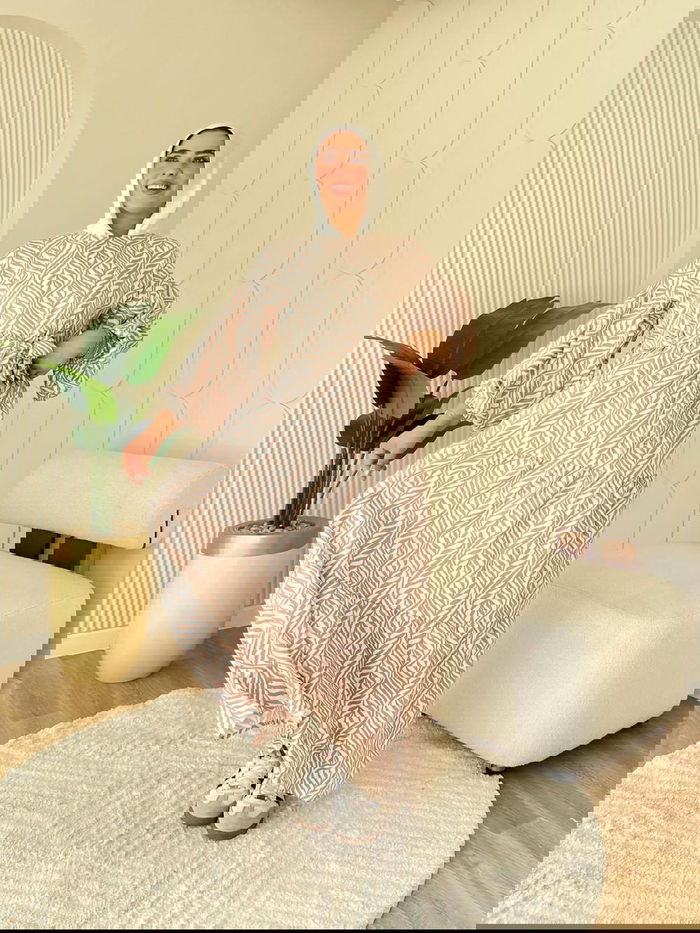 دريس كتان جلاكسي مشجر  Preview Image
