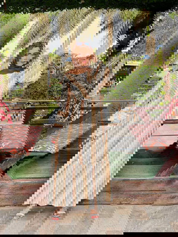 دريس كتان مقلم مثالي في الصيف Image 2 Preview