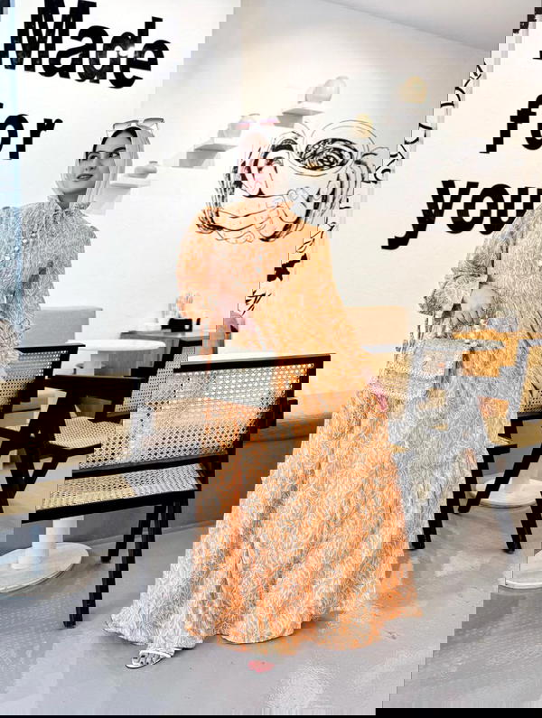فلوري دريس كتان زراير Image 7 Preview