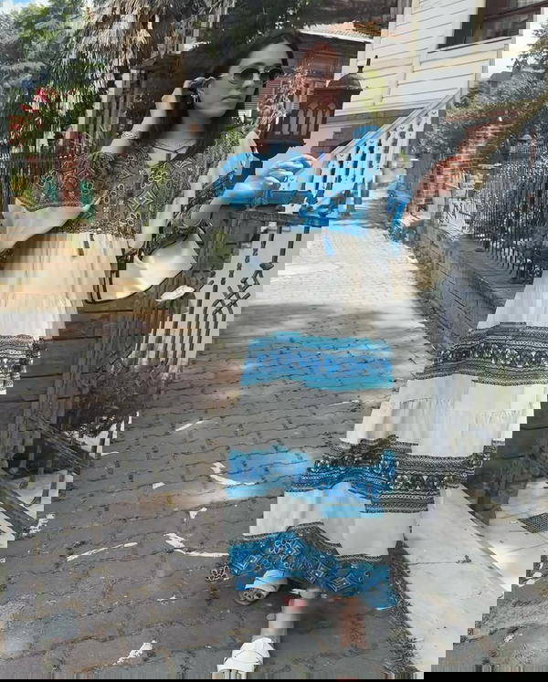 فستان فسكوز مشجر – راحة وأناقة في كل خطوة" Image 2 Preview